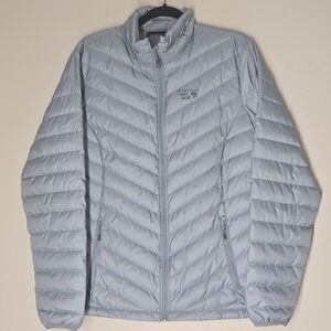 Mountain Hardwear Light Blue/Grey XL Puffer Jacket
